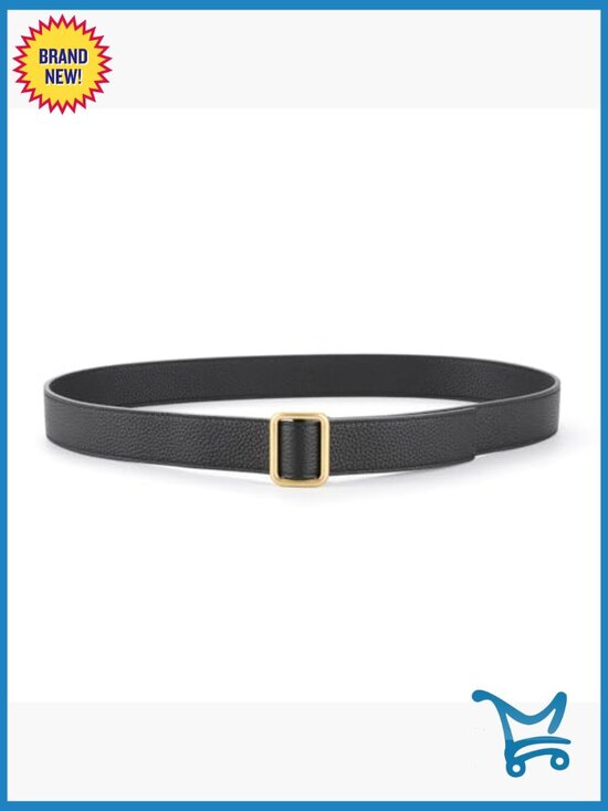 Genuine Leather Adjustable Belt with No-Hole Design for Jeans Pants main image 4